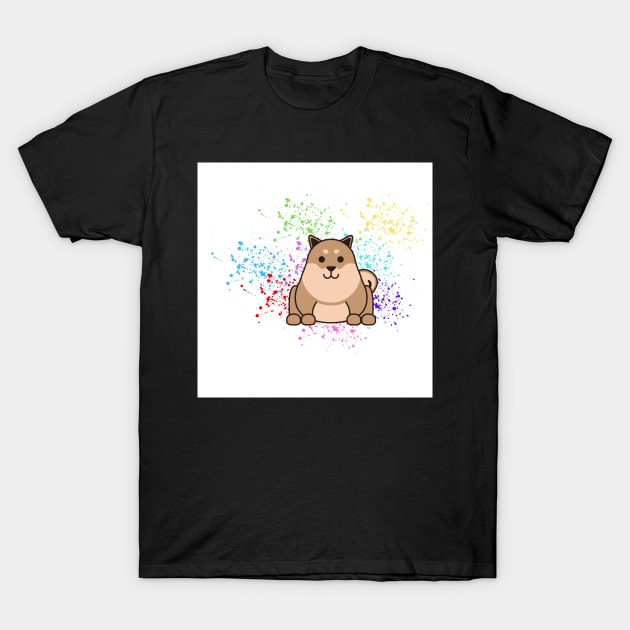 Chubby Dog T-Shirt by PedaDesign